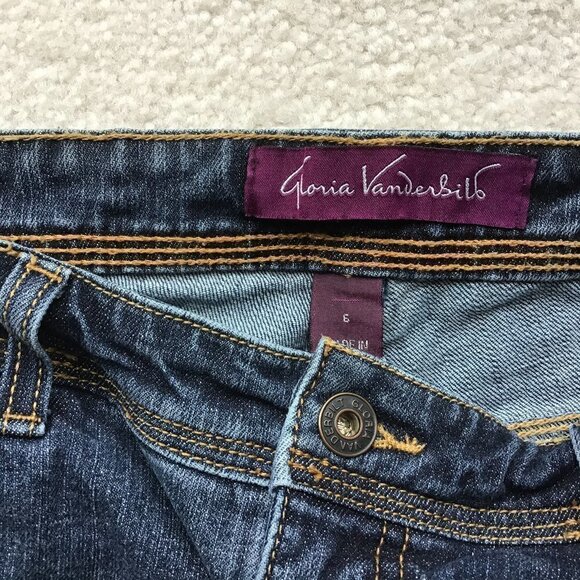 GLORIA VANBERBILT BLUE SKINNY JEANS SIZE 6 - Picture 6 of 8